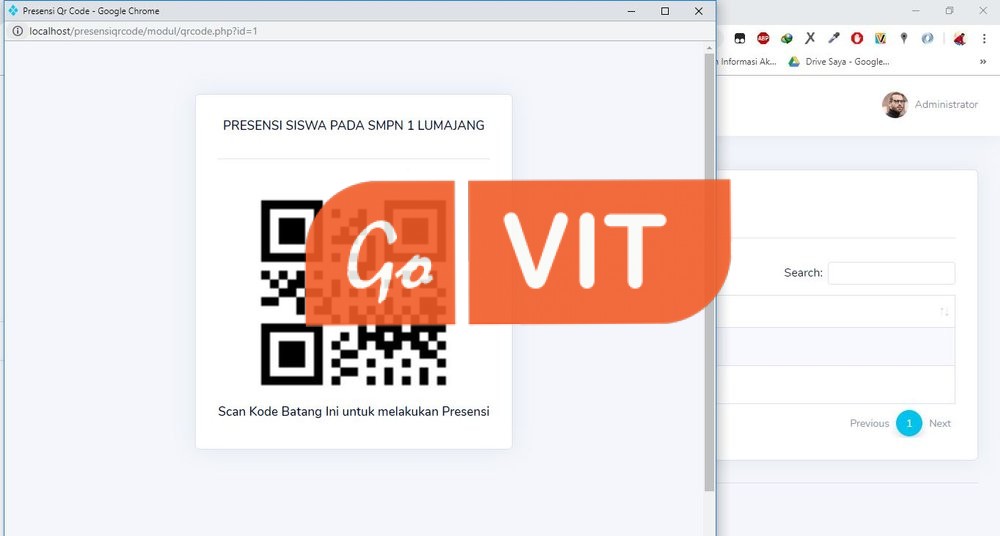 Aplikasi presensi siswa dan scan Qr Code berbasis android - Image 5