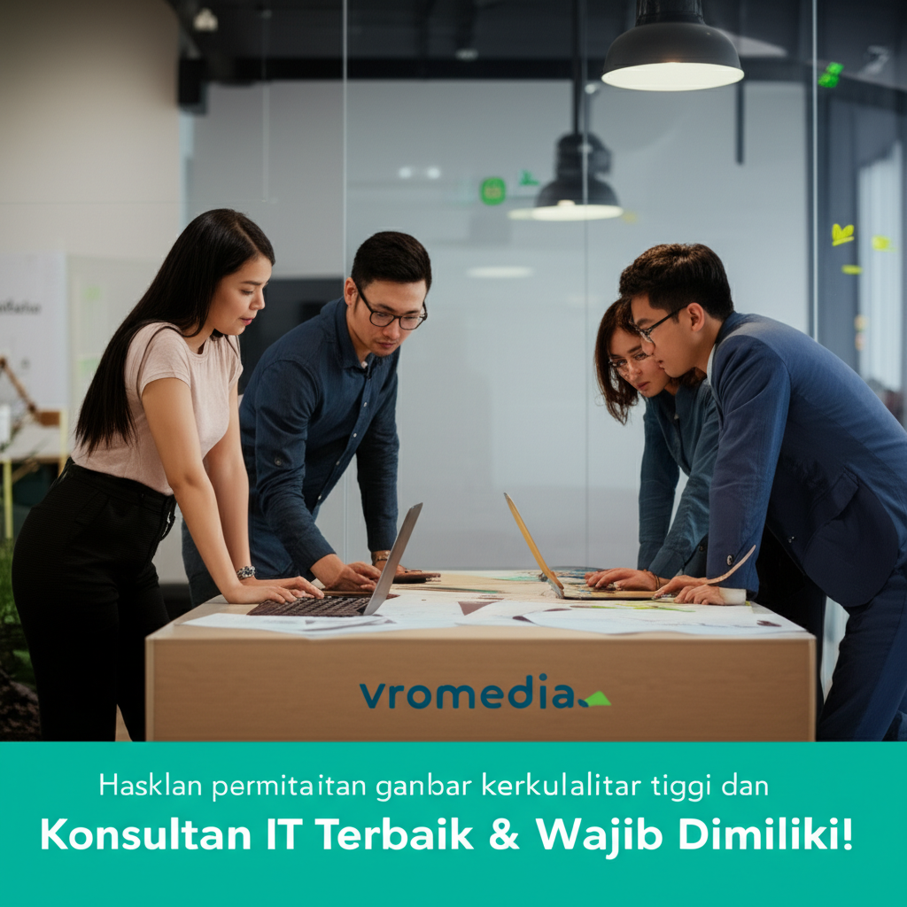 Hasilkan permintaan gambar berkualitas tinggi dan relevan untuk artikel tentang: Vromedia: Konsultan